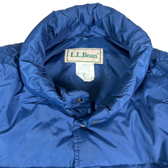Vintage LL Bean Puffer Vest Men’s Insulated Goose Down Snap Button - Picture 4 of 9
